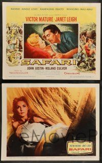 8z427 SAFARI 8 LCs '56 Victor Mature, Janet Leigh, cool images from jungle adventure!
