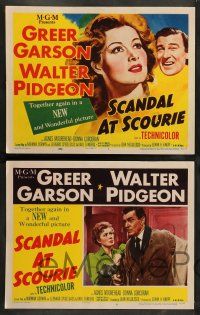 8z434 SCANDAL AT SCOURIE 8 LCs '53 great images of pretty Greer Garson & Walter Pidgeon!
