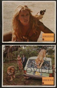 8z448 SHEENA 8 LCs '84 sexy Tanya Roberts in furs in Africa, directed by John Guillermin!