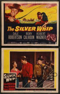 8z451 SILVER WHIP 8 LCs '53 great images of Dale Robertson, Rory Calhoun, Robert Wagner!