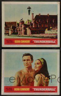 8z516 THUNDERBALL 8 LCs '65 great of images Sean Connery as secret agent James Bond 007!!