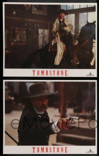 8z527 TOMBSTONE 8 LCs '93 Kurt Russell as Wyatt Earp, Val Kilmer as Doc Holliday