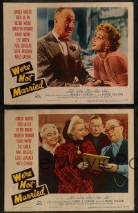 8z756 WE'RE NOT MARRIED 5 LCs '52 Paul Douglas, Ginger Rogers, top stars!