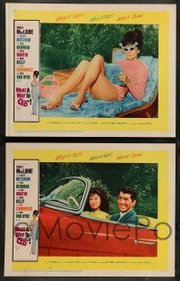 8z563 WHAT A WAY TO GO 8 LCs '64 Shirley MacLaine, Robert Mitchum, Dean Martin, Dick Van Dyke!