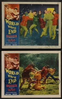 8z760 WORLD WITHOUT END 5 LCs '56 CinemaScope sci-fi thriller hurls you into the year 2508!