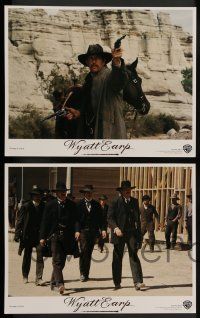 8z578 WYATT EARP 8 LCs '94 images of Kevin Costner in the title role, Dennis Quaid, Gene Hackman!