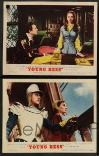 8z829 YOUNG BESS 4 LCs '53 great images of pretty Jean Simmons & Stewart Granger!