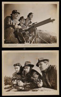 9a968 CHINA 2 8x10 stills '43 Alan Ladd had no mercy for the Japanese, Loretta Young, Bendix!