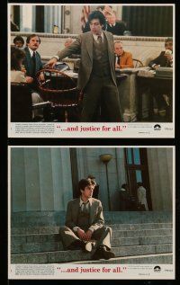 9a029 AND JUSTICE FOR ALL 8 8x10 mini LCs '79 directed by Norman Jewison, Al Pacino is out of order