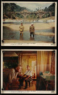 9a039 BRIDGE ON THE RIVER KWAI 8 color 8x10 stills '58 Alec Guinness, Sessue Hayakawa!