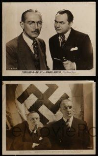9a764 CONFESSIONS OF A NAZI SPY 5 8x10 stills '39 Edward G. Robinson, World War II espionage!