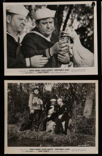 9a261 EVERYTHING'S DUCKY 19 8x10 stills '61 Mickey Rooney & Buddy Hackett with a talking duck!