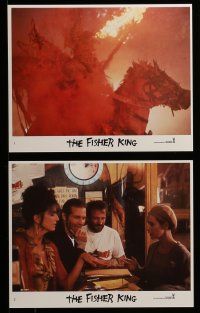 9a067 FISHER KING 8 8x10 mini LCs '91 Jeff Bridges & Robin Williams, directed by Terry Gilliam