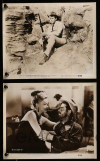 9a808 LUST FOR GOLD 5 8x10 stills '49 great images of tough cowboy Glenn Ford & Ida Lupino!