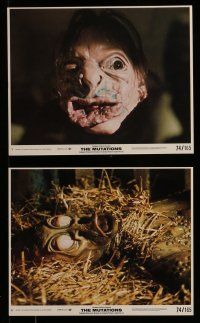 9a112 MUTATIONS 8 8x10 mini LCs '74 creepy images of mad doctor Donald Pleasence & mutants!