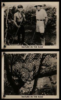 9a491 NATURE IN THE RAW 9 8x10 stills '60s Capt. Wallace Caswell Jr., all adventure show!