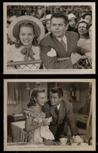 9a291 RETURN OF OCTOBER 16 8x10 stills '48 Glenn Ford, gorgeous Terry Moore, horse racing!