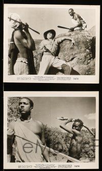 9a829 SCARLET SPEAR 5 8x10 stills '54 Africa, nature in the raw, wild images, cool lion!