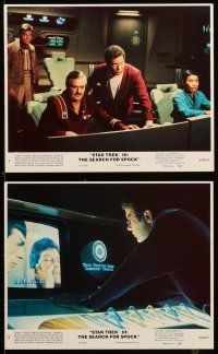 9a149 STAR TREK III 8 8x10 mini LCs '84 The Search for Spock, William Shatner, DeForest Kelley!