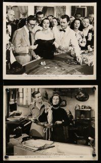9a317 TELL IT TO THE JUDGE 15 8x10 stills '49 Robert Cummings, Rosalind Russell, roulette!