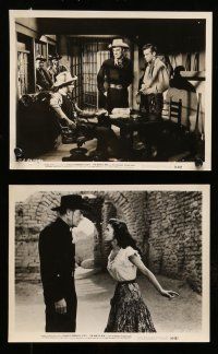 9a417 TEN WANTED MEN 11 8x10 stills '54 cowboy Randolph Scott & Jocelyn Brando, Homeier!