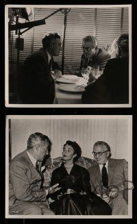 9a845 VITTORIO DE SICA 5 8x10 stills '53 pictured with David O. Selznick and Jennifer Jones!
