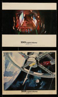 9a001 2001: A SPACE ODYSSEY 12 color English FOH LCs '68 Stanley Kubrick, great Cinerama scenes!