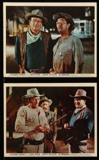 9a055 EL DORADO 8 color English FOH LCs '67 John Wayne, Robert Mitchum, Howard Hawks!
