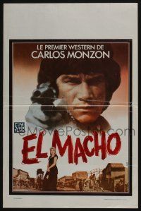 9b047 MACHO KILLERS Belgian '77 Carlos Monzon as El Macho, Michel Landi spaghetti western art!