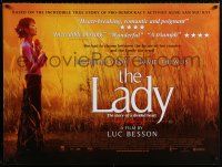 9b349 LADY British quad '11 Luc Besson, great image of Michelle Yeoh in title role!