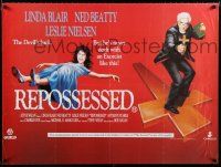 9b370 REPOSSESSED British quad '90 wacky Exorcist spoof w/ Linda Blair, Beatty & Leslie Nielsen!