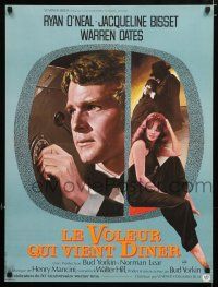 9b273 THIEF WHO CAME TO DINNER French 23x30 '73 different art of Ryan O'Neal, Jacqueline Bisset!