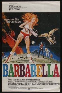 9b280 BARBARELLA French 15x24 '68 sexiest sci-fi art of Jane Fonda by McGinnis, Roger Vadim!