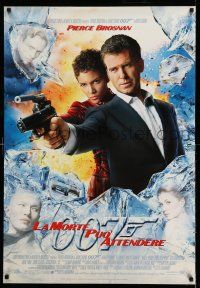 9b185 DIE ANOTHER DAY Italian 1sh '02 Pierce Brosnan as 007 & Halle Berry as Jinx!