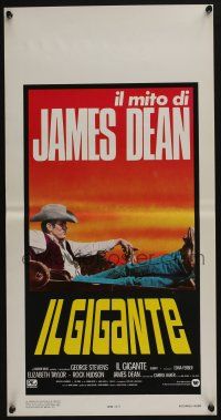 9b222 GIANT Italian locandina R83 best image of James Dean in car, George Stevens directed