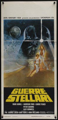 9b231 STAR WARS Italian locandina R80s George Lucas classic sci-fi epic, great art by Tom Jung!