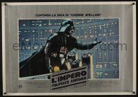 9b176 EMPIRE STRIKES BACK set of 2 Italian photobustas '80 Darth Vader, cast on Millennium Falcon!