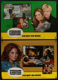 9b179 WAY WE WERE set of 3 export Italian photobustas '74 c/u of Barbra Streisand & Robert Redford!