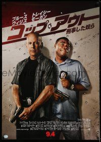 9b740 COP OUT advance Japanese 29x41 '10 wacky image of cops Tracy Morgan and Bruce Willis!