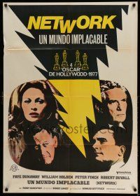 9b157 NETWORK Spanish '77 written by Paddy Cheyefsky, William Holden, Sidney Lumet classic!