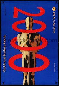 9c043 72ND ANNUAL ACADEMY AWARDS 1sh '00 cool Oscar trophy design by Arnold Schwartzman!