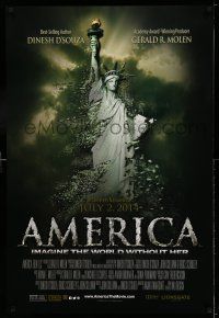 9c061 AMERICA: IMAGINE THE WORLD WITHOUT HER advance DS 1sh '14 Statue of Liberty crumbling!