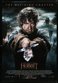 9c327 HOBBIT: THE BATTLE OF THE FIVE ARMIES advance DS 1sh '14 Martin Freeman as Bilbo Baggins!