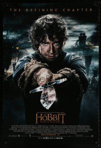 9c328 HOBBIT: THE BATTLE OF THE FIVE ARMIES int'l advance DS 1sh '14 Freeman as Bilbo Baggins!