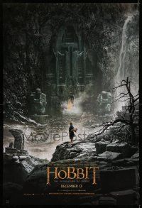 9c329 HOBBIT: THE DESOLATION OF SMAUG teaser DS 1sh '13 cool image of Bilbo outside Erebor!