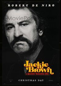9c375 JACKIE BROWN teaser 1sh '97 Quentin Tarantino, close-up of Robert De Niro!