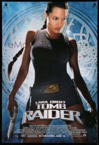 9c408 LARA CROFT TOMB RAIDER advance 1sh '01 sexy Angelina Jolie, from adventure video game!