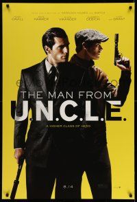 9c450 MAN FROM U.N.C.L.E. teaser DS 1sh '15 Guy Ritchie, Henry Cavill and Armie Hammer!