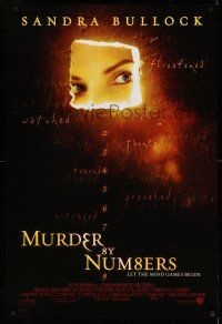 9c494 MURDER BY NUMBERS 1sh '02 Sandra Bullock, Ben Chapin, let the mind games begin!