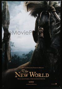 9c512 NEW WORLD teaser DS 1sh '05 cool image of Native American watching shoreline!